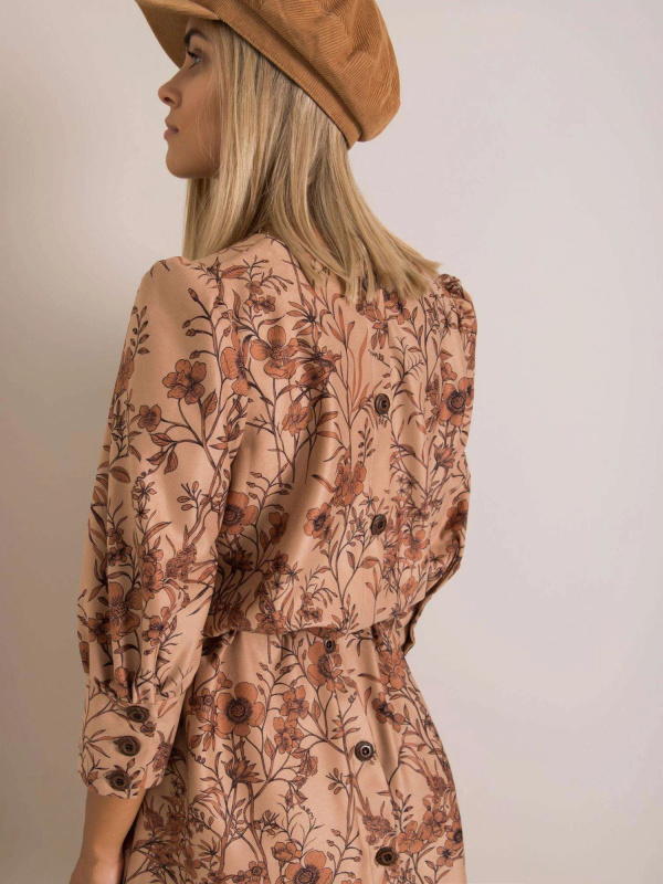 Šaty LK SK 508143.72P světle hnědá 40