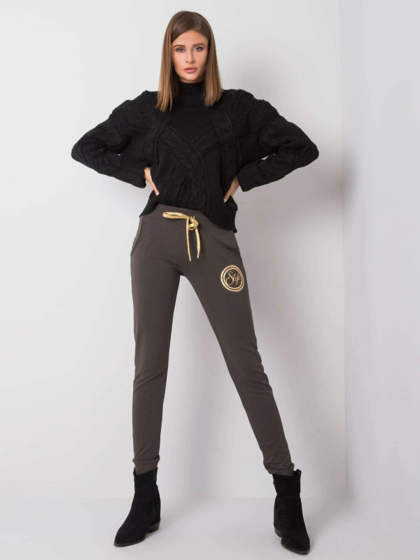 Tepláky RV DR 5992.71 tmavá khaki L
