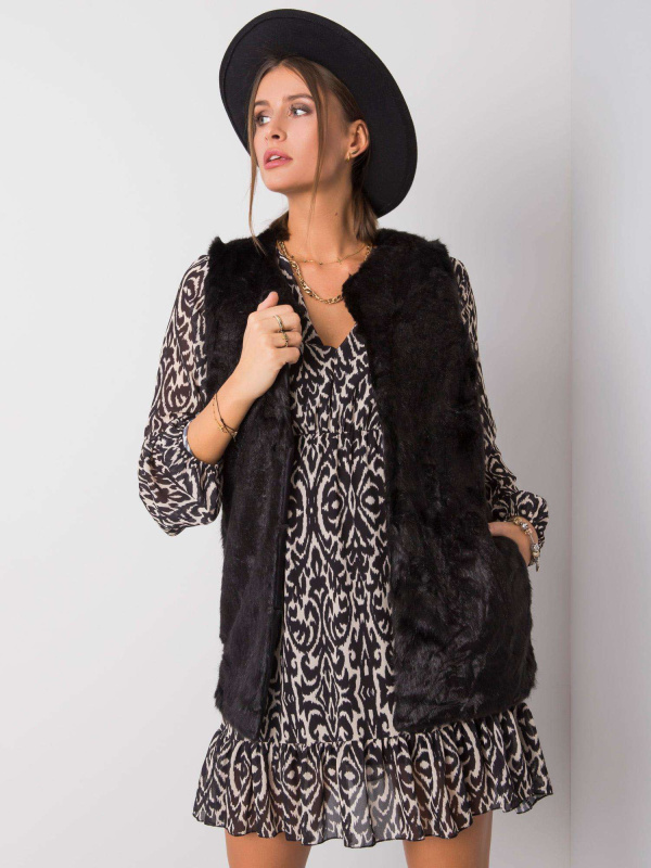 Wool Fashion Italia Vesta -AT-KZ-4102-1.20P Barva: Černá, Velikost: M/L