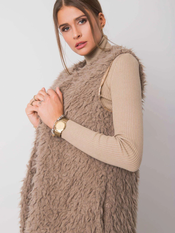 Wool Fashion Italia Vesta -AT-KZ-22105.11P Barva: Béžová - tmavě, Velikost: M/L