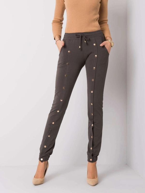 Tepláky RV DR 6016.08 tmavá khaki S