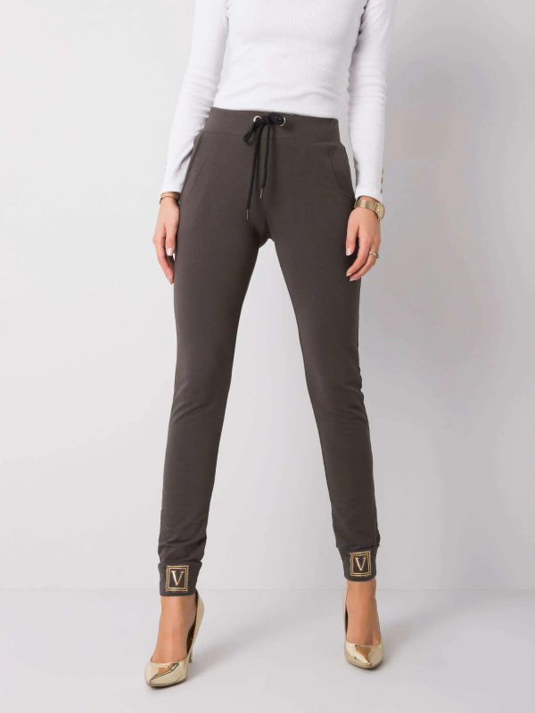 Tepláky RV DR 5980.12 tmavá khaki XL
