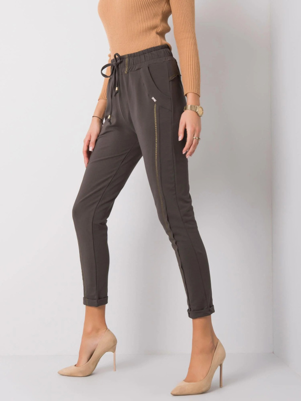 Tepláky RV DR 6039.13 tmavá khaki L