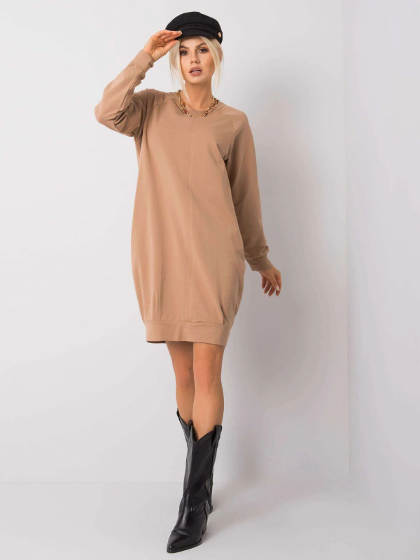 Šaty RV TU 5184.93P velbloud L/XL