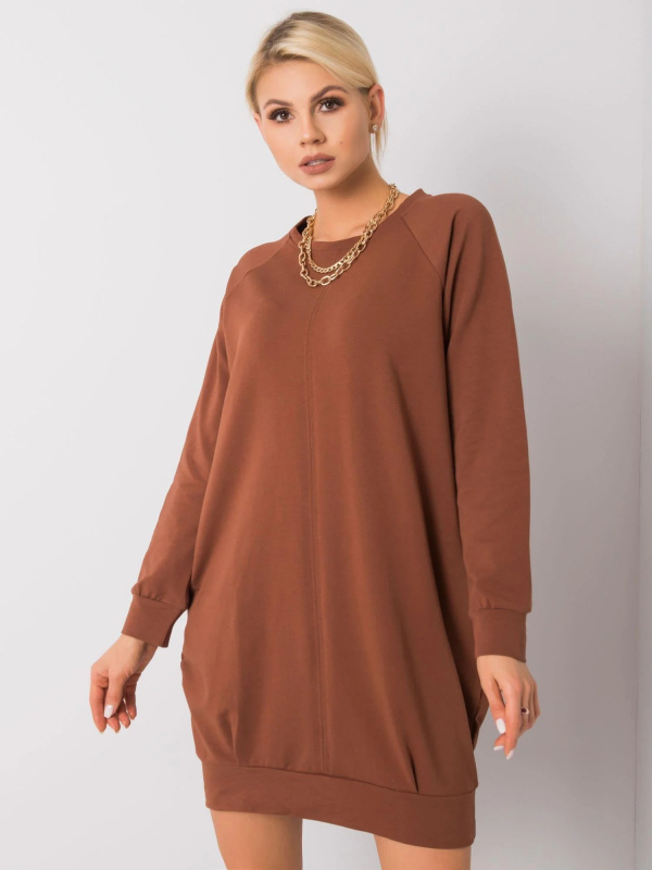 Šaty RV TU 5184.93P tmavě hnědá S/M