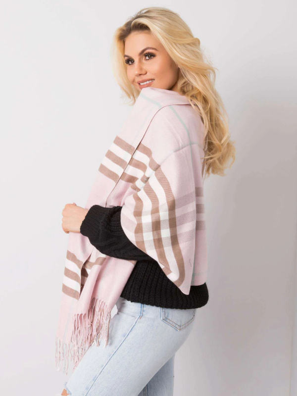 Wool Fashion Italia Šátek -AT-CH-1719501-1.28P Barva: Růžová - světle, Velikost: UNI