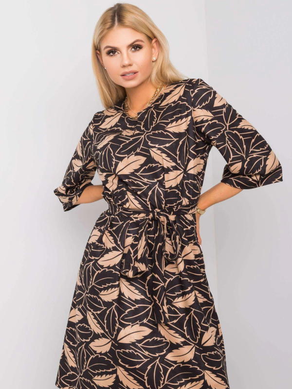 Šaty LK SK 508463.71 černá a béžová 36