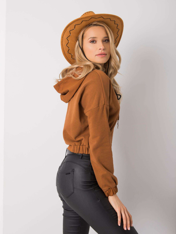 Dámská mikina 217-BL-24370.47P RUE PARIS Barva: Hnědá, Velikost: M