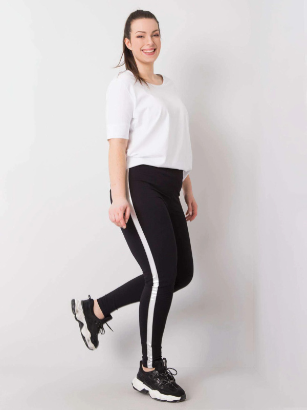 Legíny RV LG 6303.64 černá a stříbrná 2XL