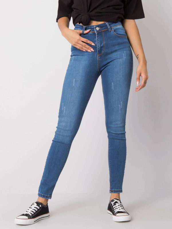 Dámské úzké džíny SP-750 - RUE PARIS 30 jeans-modrá