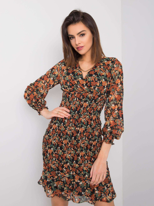 RUE PARIS Dámské šaty 328-SK-50024.52 Barva: Černá, Velikost: L