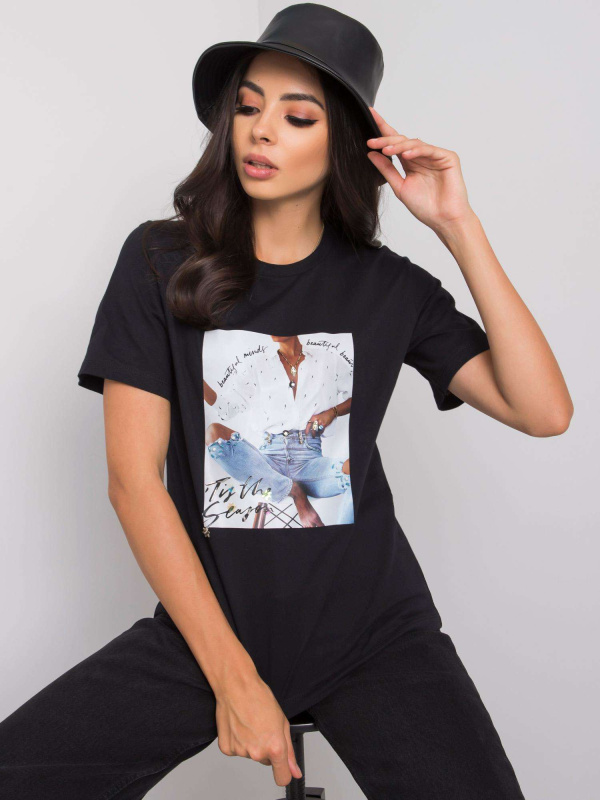 Tričko PM-TS-SS21TX66.78P PEPPER & MINT Barva: Černá, Velikost: S