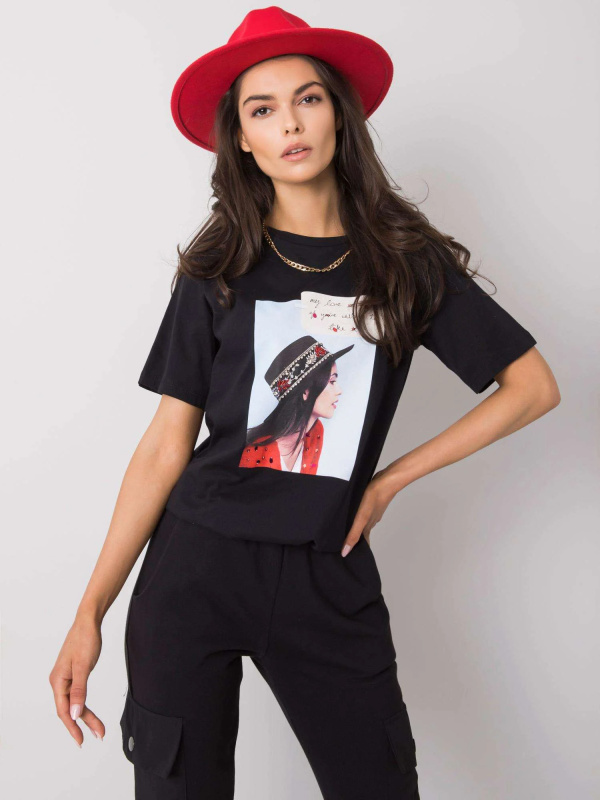 Tričko PM-TS-SS21TX64.32 PEPPER & MINT Barva: Černá, Velikost: S