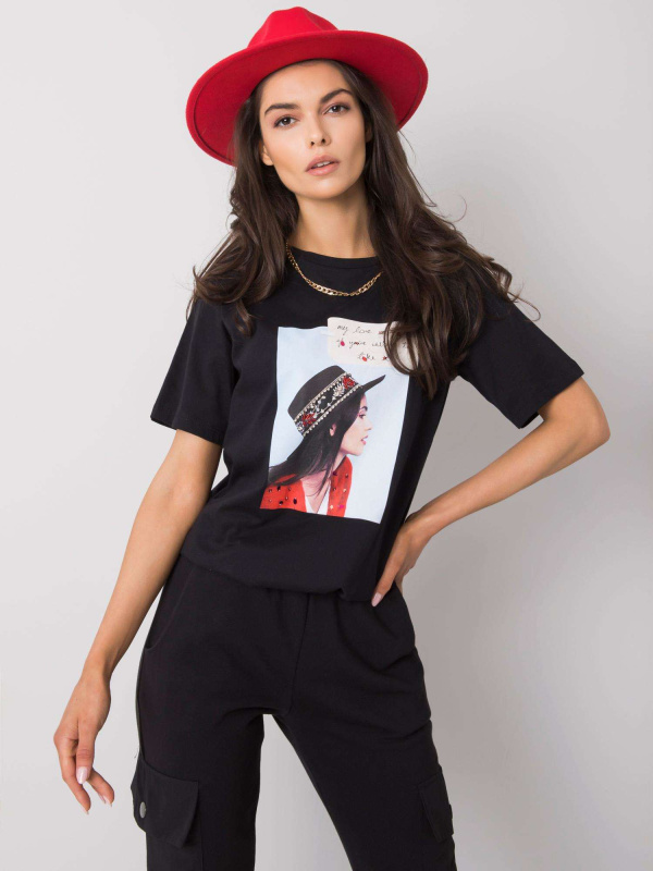 Tričko PM-TS-SS21TX64.32 PEPPER & MINT Barva: Černá, Velikost: S