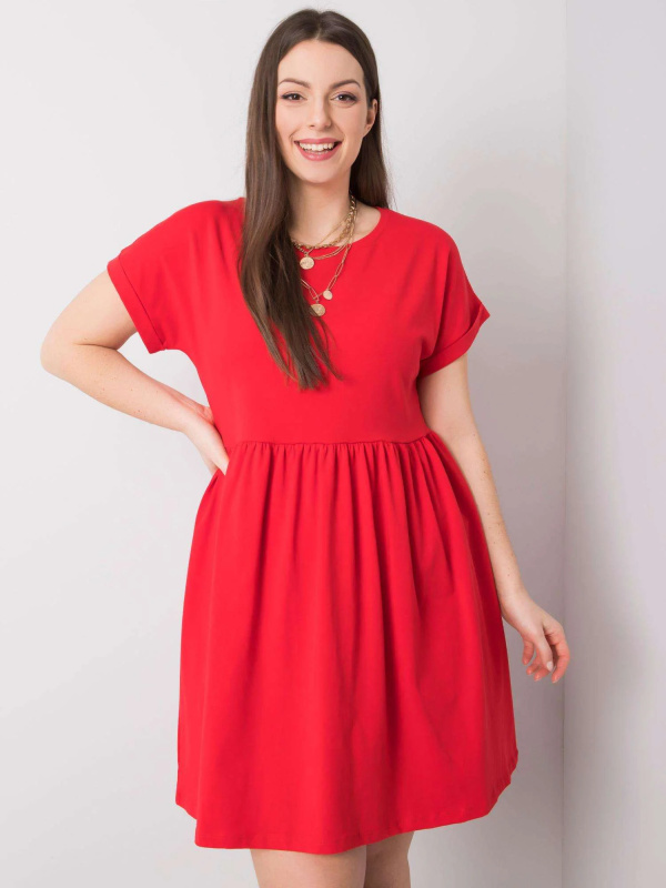 Šaty RV SK 6292.09P červená 2XL
