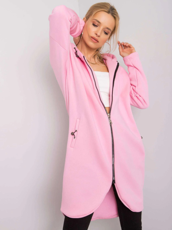 Mikina RV-BL-4858-1.99P RUE PARIS Barva: Růžová, Velikost: L/XL