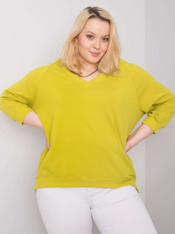 Halenka RV BL 6295.03X limetkově zelená 2XL