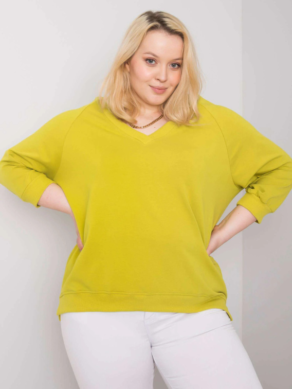 Halenka RV BL 6295.03X limetkově zelená 3XL