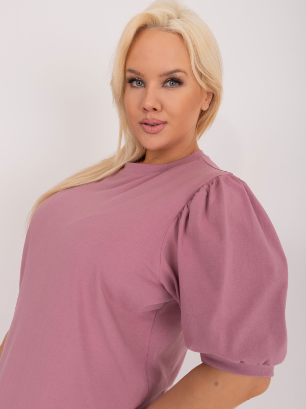 Šaty RV SK 6319.65 tmavě růžové 4XL