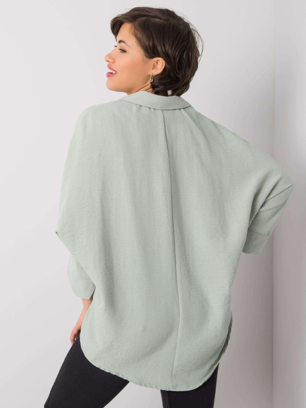 Dámská košile 328-KS-4062.81 RUE PARIS Barva: Zelená, Velikost: M