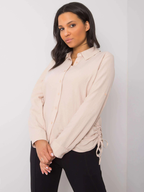 Košile 328-KS-4054.85 RUE PARIS Barva: Béžová, Velikost: XL