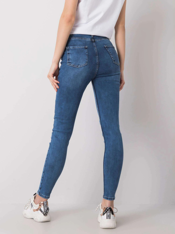 Džíny Slim Fit 334-SP-201.61P RUE PARIS Barva: Modrá - tmavě, Velikost: 26