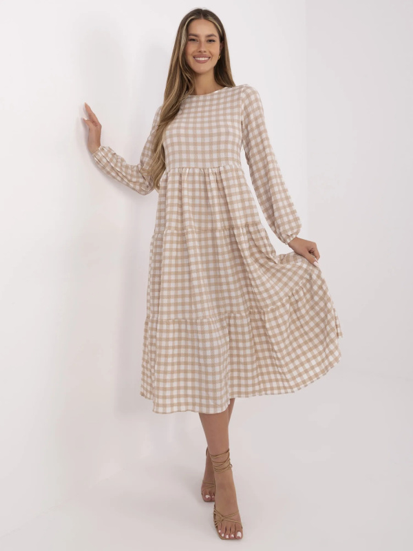 RUE PARIS Dámské šaty 232-SK-8005.18 Barva: Bílá, Velikost: L