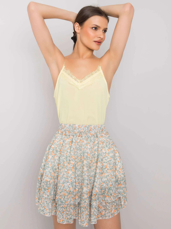 Dámský top 318-TP-22420.23 RUE PARIS Barva: Žlutá, Velikost: L