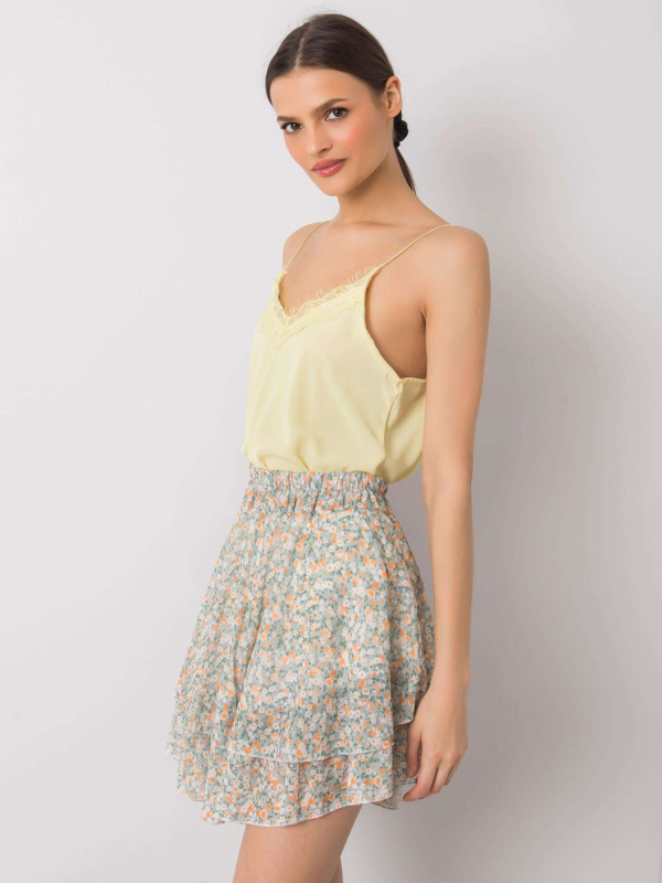 Dámský top 318-TP-22420.23 RUE PARIS Barva: Žlutá, Velikost: L