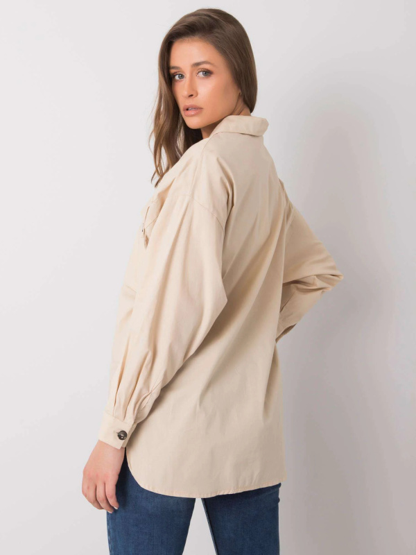 Košile 346-KS-027.47 RUE PARIS Barva: Béžová, Velikost: L