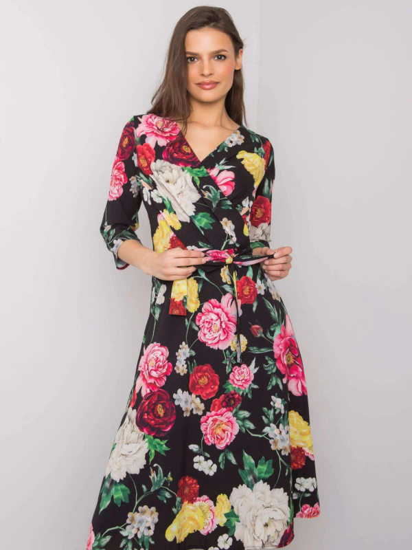 Šaty LK SK 508125.43P černá a červená 38