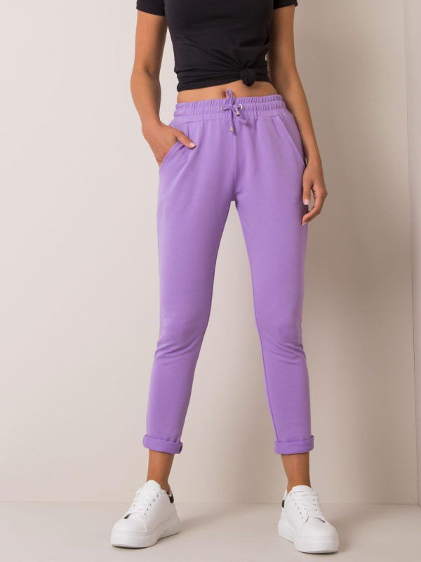 Dámské tepláky RV-DR-3698.92 BASIC FEEL GOOD Barva: Fialová, Velikost: XS