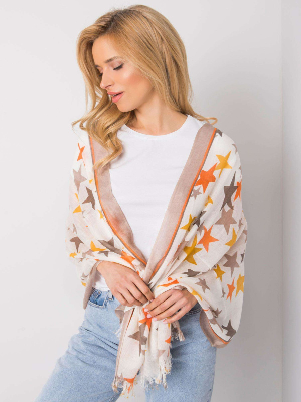 Šátek AT CH 1237 bílá béžová jedna velikost