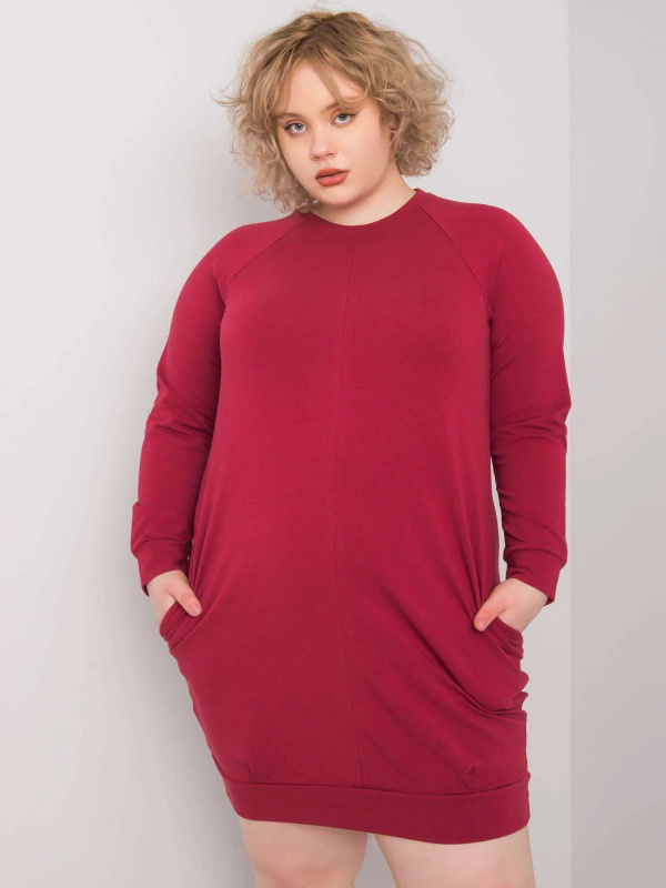 Šaty RV SK 6296.99 kaštanová 4XL