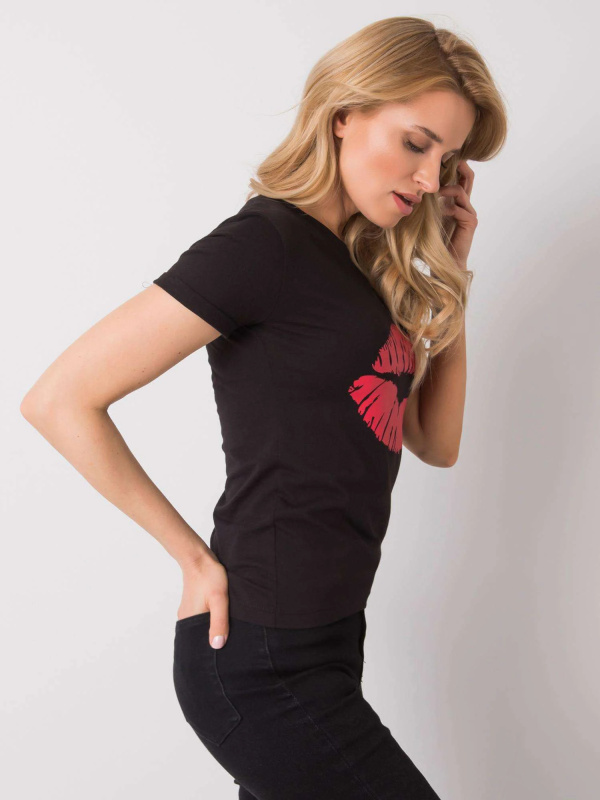 Och Bella Tričko-TW-TS-BL-001.99 Barva: Černá, Velikost: L