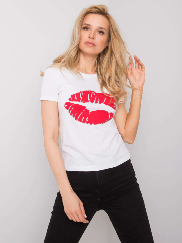 Och Bella Tričko-TW-TS-BL-001.99 Barva: Bílá, Velikost: XL
