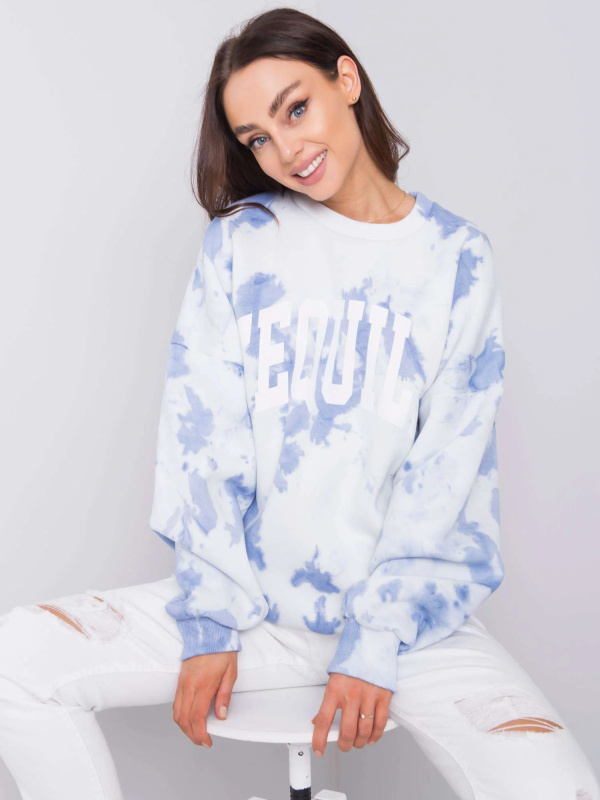 Mikina DS BL 1118.60 bílo-modrá L/XL