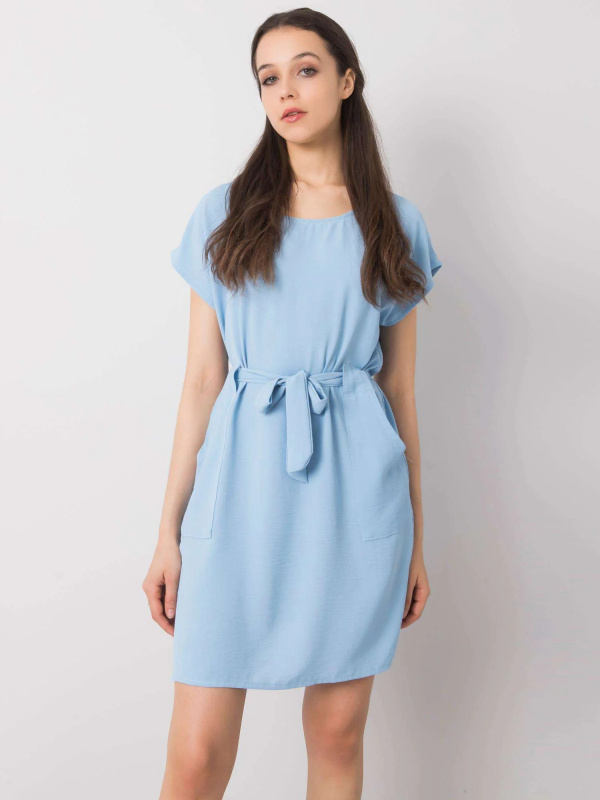 Šaty DHJ-SK-10120.06 ITALY MODA Barva: Modrá, Velikost: UNI