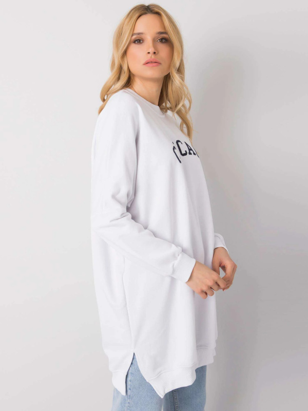 Dámská mikina RV-TU-6675.98 RUE PARIS Barva: Bílá, Velikost: L/XL