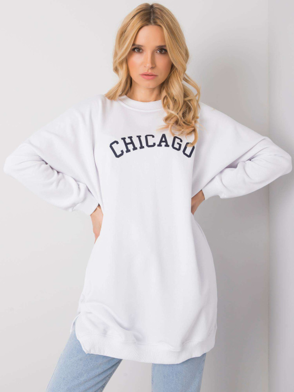 Dámská mikina RV-TU-6675.98 RUE PARIS Barva: Bílá, Velikost: L/XL