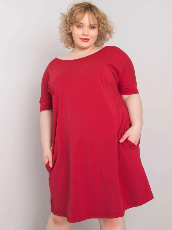 Šaty RV SK 6639.02X kaštanová 3XL