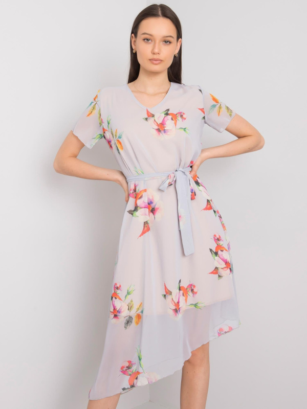 Šaty LK SK 507634.75P světle šedé 42