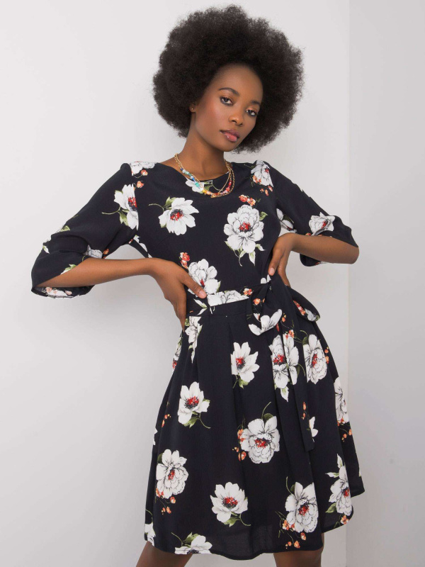 Šaty LK SK 507547.16P černobíle 38