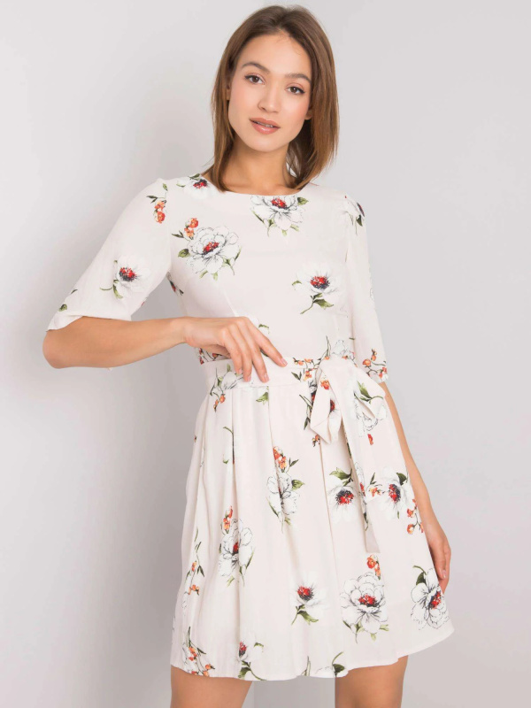 Šaty LK SK 507547.16P světle béžová 44