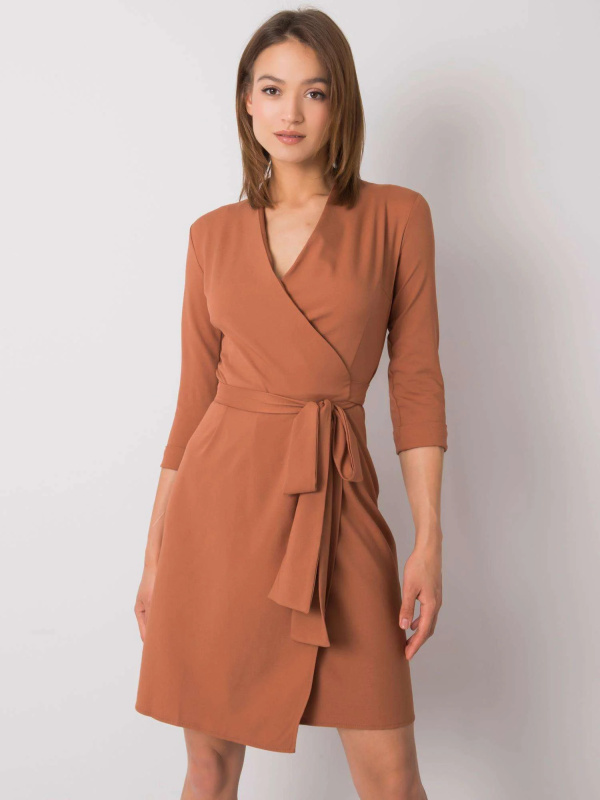 Šaty LK SK 507665.17P světle hnědá 38