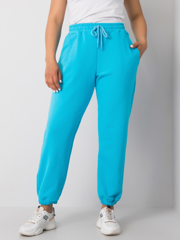 Dámské tepláky Plus Size RV-DR-6331.86 BASIC FEEL GOOD Barva: Černá, Velikost: XL
