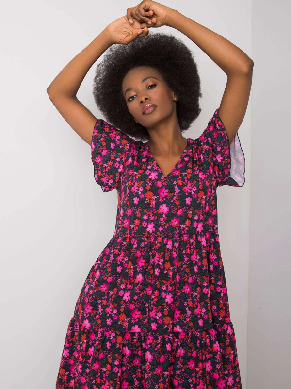 Šaty WN SK 842 1.25P černá a růžová M