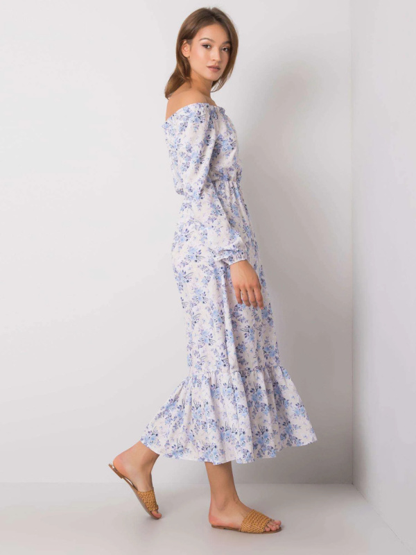 RUE PARIS Šaty -WN-SK-840-1.36P Barva: Modrá - světle, Velikost: L/XL