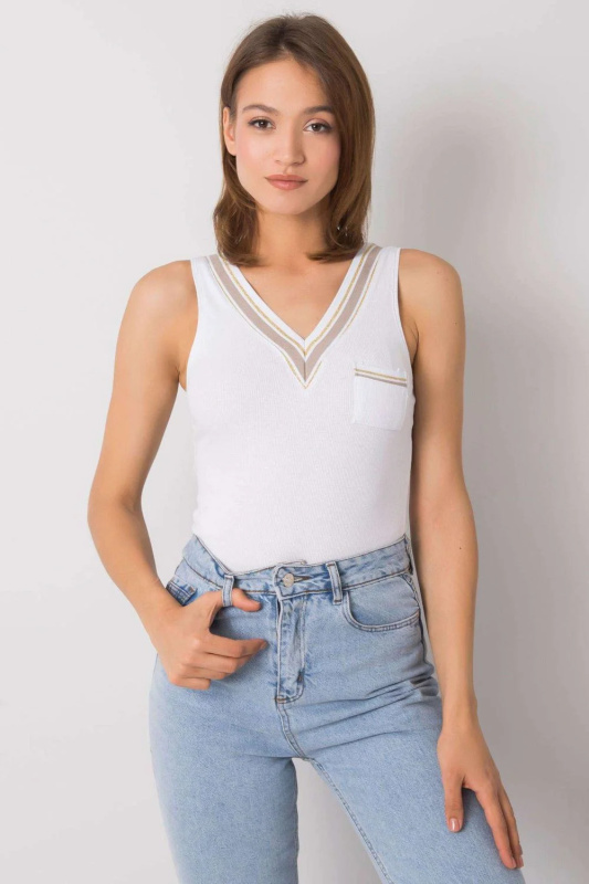Och Bella Top-TW-TP-OB015A.78 Barva: Bílá, Velikost: S