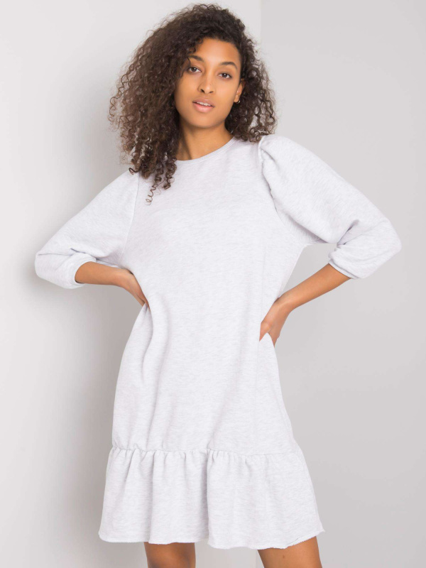 Šaty RV SK 6075.10x světle šedá M